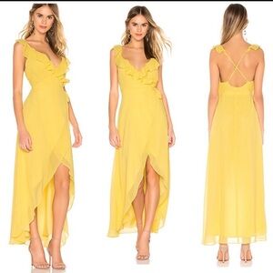 Yellow Formation Maxi Dress